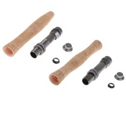 Tools Cork Fly Fishing Rod Handle Grip with Reel Seat for Rod Building or Repair, 2 Types