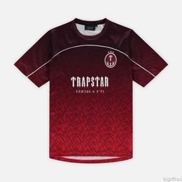 Mens T-shirts Trapstar Mesh Football Jersey Blue Black Red Men Sportswear T-shirt S6PU KT1U