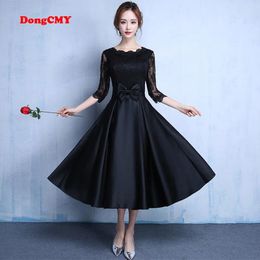 Party Dresses ROBE DE ROIREE EVENING DONGCMY FASHION 2024 LACE BLACK PLUS SIZE GALA ABITI DA SERA FORMAL GOWNS