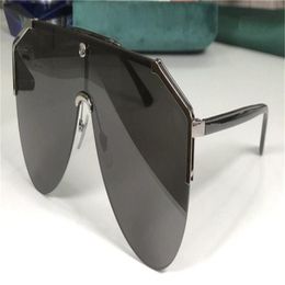 nuovo design della moda occhiali da sole 0584s pilot halfframe lente monopezzo avantgarde qualità popolare occhiali protettivi uv400 occhiali214g