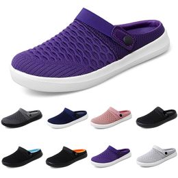 2024 Mesh Slippers Cushion Slip-On Women Walking Shoes black pink GAI Platform Slippers Wedge Female Sneaker size 36-45