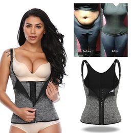 Women's Shapers Miss Moly Women Shaper Slimming Vest Waist Trainer Cincher Sauna Sweat Neoprene Body Corset Zipper