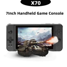 Players Handheld Console Games X70 7.0Inch TN Screen 10Simulator 3000Game BuiltIn Retro Video Game Console Support HD Output Controller