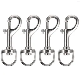 Dog Collars 4 Pcs Eye Bolt Pet Buckle Lanyard Snap Clasp Multipurpose Hook Durable Hooks For Alloy Heavy Duty