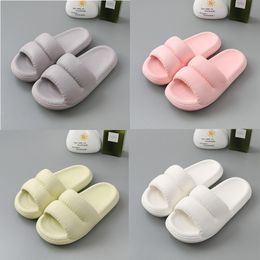 Comfortable Slide Slipper Summer Slippers Sandals Home Soft Soles Bathrooms Are Non-slip Black White Green Cosmetic Graphite Lime Heel Flip Flops GAI Women