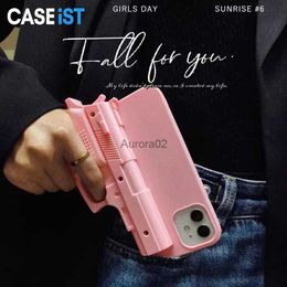 Cell Cases CASEiST Funny 3D Gun Shape Case Hard PC Creative Unique Cute Spoof Toy Xmax Gift for 15 14 11 Pro Max Mini 8 7 6 Plus 240219