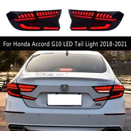 Car Accessories Streamer Turn Signal Indicator For Honda Accord G10 LED Tail Light 18-21 Reverse Parking Running Lights Rear Lamp