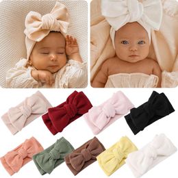Hair Accessories Baby Girl Headbands Bow Born Turbans For Babies Headwear Bowknot Infant