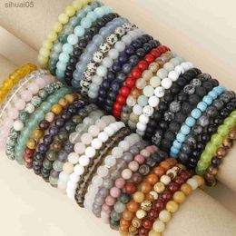 Beaded 8mm Natural Gemstone Beaded Bracelets Rose Quartz Stone Bracelet Birthstone Bracelet Friendship Bracelet YQ240226