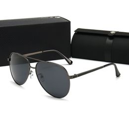 Fashion designer sunglasses classic retro pilot folding frame glass lens UV400 protection eyewear with leather case oz303y