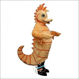 Halloween Cartoon Seahorse Mascot Costume Cartoon Anime theme character Christmas Carnival Party Fancy Costumes Adults Size Outdoor Outfit