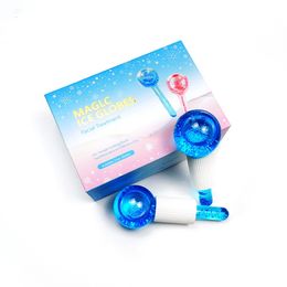 Beauty Ice Globes Luxurious Face Care Tools Ice Globes for Facials Eye Neck Tighten Skin Reduce Puffiness Cooling Globes Massage Tool Gift Set