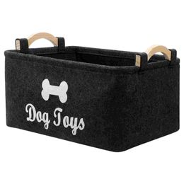 Storage For Dog Supplies Organization And Box Felt Bins Collapsible Cube Basket Container for Leash 240220