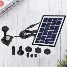 Garden Decorations Solar Water Pump 4W Fountain And Panel Outdoor For Pool Pond ( Black )