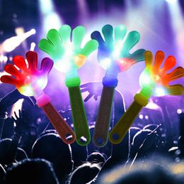 Glow Sticks Hand Clappers Light up LED Clap One's hands give Out Light Party Halloween Toy Luminescence For Children and Adults Party Supplies