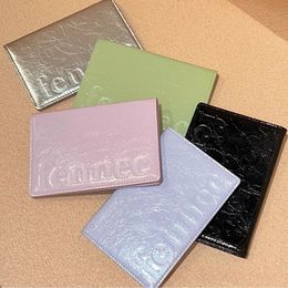 Designer Card Bag Passport Holder Ladies Candy Color Leather Wallets