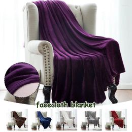 Blankets Warm Fleece Throw Soft Sofa Bed Fuzzy Blanket Luxury Quilt Home El Decoration Autumn Winter Keep Plain