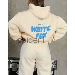 White Fox Hoodie Tracksuit Sets Clothing Set Women Spring Autumn Winter New Hoodie Set Fashionable Sporty Long Sleeved Pullover Hooded Qa 8AGR