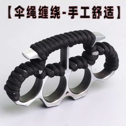 Tiger Four Braced Finger Set Legal Self Defence Ing Supplies Ring Glass Fibre Hand Fist Buckle 743674