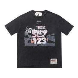 Men's T-shirt designer women's short sleeved shirt American high street hip-hop style summer loose trend