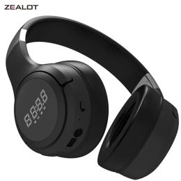 Headphones ZEALOT B28 Wireless Bluetooth Headphones Foldable Bass Wireless Headset with Microphone for Computer,Phones Support TF card