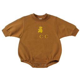 Rompers In Stock Newborn Baby Boys Girls Clothes Cartoon 100% Cotton Long Sleeve Jumpsuits Infant Rompers Casual Clothing Sets Drop De Dhv2S