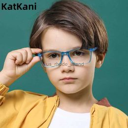 Okulary przeciwsłoneczne ramy Katkani Nowe Shu Box Tr90 Anti Blue Light Childrens Oczy Oczy Rama Optyczna okulary na receptę dla chłopców i dziewcząt F8500