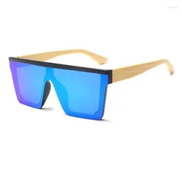 Sunglasses Wood Bamboo Men Square Sun Glasses Man Driving Eyeglasses Women Brand Designer Vintage Eyewear UV400 Gafas De Sol