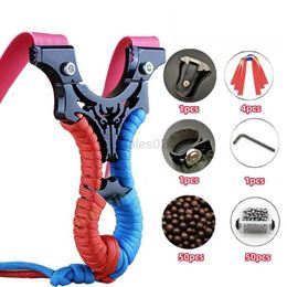 Hunting Slingshots Professional Shooting Metal Slingshot Powerful Alloy Slingshot Powerful Hunting Bow Outdoor Game Shooting Game Tool YQ240226