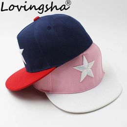 Ball Caps LOVINGSHA 3-8 Years Old Kid Boy Baseball Snapback Fashion Design High Quality Adjustable For Girl ACC073