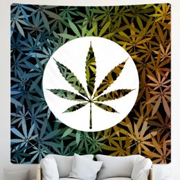 Tapestries Plant Leaf Tapestry Home Decor Scene Mandala Hippie Bohemian Decorative Yoga Sheet Quilt Mat