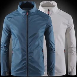 Sunscreen Coats Mens Breathable Sports Waterproof Jacket Summer UV Protection Outdoor Fishing Skin Clothing 240220