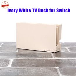 Stands Ivory White Complete Dock For Nintendo Switch Charging Dock Charger Station TV Stand with Replacement Full Set Housing Shell