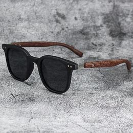 Sunglasses Retro Wood Grain Outdoor Unisex Driving Goggles Shades UV400 Designer Trendy UV Protection Sun Glasses