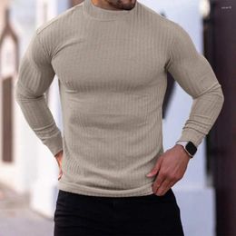 Men's Hoodies Men Winter Shirt Top Solid Color Long Sleeve Lightweight Sweat-Absorption Quick Dry Slim Fit Pullover Sweatshirt