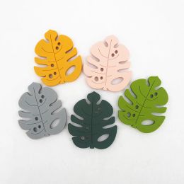 Necklaces Chenkai 5pcs Silicone Leaf Teether Bpa Free Diy Baby Chewing Pendant Nursing Sensory Teething Pacifier Dummy Jewellery Animal Toy