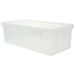 Plates Portable Bread Storage Box Bins With Lids Toast Plastic Fridge Sealed Container