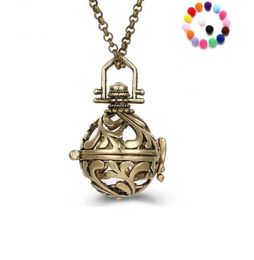 Essential Oil Diffuser Necklaces Hollowed Out Aromatherapy Locket Necklace Fashion Jewellery Gift4960186