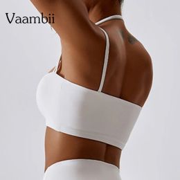 Bras Backless Yoga Top Strappy Push Up Seamless Sports Bra Workout Sport Top Crop Fitness Active Wear Gym Clothing For Women