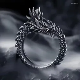 Cluster Rings Hip Hop Style Dragon Head Men's Personalised And Women's Made Old Index Finger Open Ring Wholesale