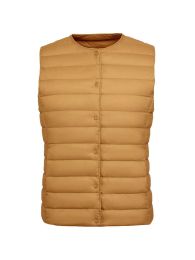 Jackets Newbang 90% Matt Fabric Women's Warm Vests Ultra Light Down Vest Women Two Ways Waistcoat Portable Warm Sleeveless Winter Liner