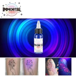 Supplies Purple Light Tattoo Inks Professional Permanent Makeup Body Microblading Easy Colouring Fluorescent Pigment Diyglow Uv Tattoo Ink