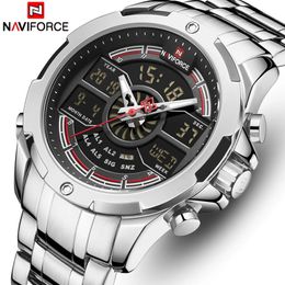 NAVIFORCE Watches For Men Top Luxury Brand Business Quartz Mens Watch Stainless Steel Waterproof Wristwatch Relogio Masculino 240220