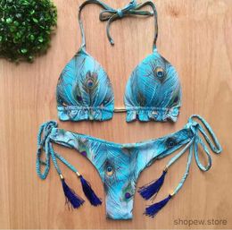 Women's Swimwear Brazilian Womens Swimsuit Swimwear Female Sexy Bikinis Set Push Up Swimming Bathing Suit Bohemian Women Swumsuit 2 Piece Sets