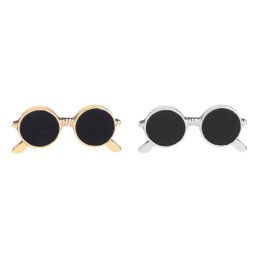 Hot New Men DIY sunglasses Brooches Safety Pin Male Brooch Lapel Pin For Women Jewellery Party Gift 2024226