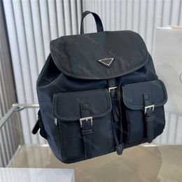 Mens Nylon Backpacks Designer Rucksack Triangle Shoulder Bags Women Handbags222k