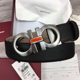 Belts High Quality Belts Designer Luxury Men Women Genuine Leather Waistband Automatic Classic Gold Silver Black Available Width 3.8 cm With Gift 240226