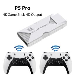Consoles Tolex P5 Pro 4K Game Stick 128G 41000Games Installed Retro Vdieo Game Console HD Output 3D EE4.3 System 50+Simulators Kids Gifts