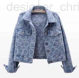 C2036 designer jacket women long sleeve Lapel Neck jeans jackets denim womens coat S M L XL 2XL 3XL