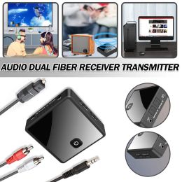 Speakers 2 In 1 Bluetoothcompatible 5.0 Transmitter Wireless Receiver 3.5mm Audio Adapter AUX Optical Connector For PC TV Car Speaker